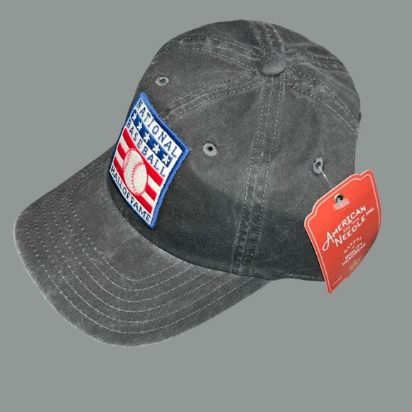 NWT Archive Collection National Baseball HOF Adjustable Baseball Cap Faded Gray - Picture 2 of 7